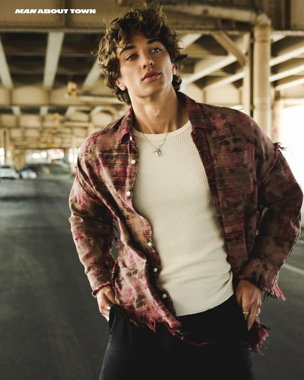 Victoria Stevens X Gavin Casalegno for Man About Town Aug. 25