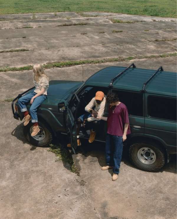 Adol Akuei and Kristina Byerle for @timberl...
