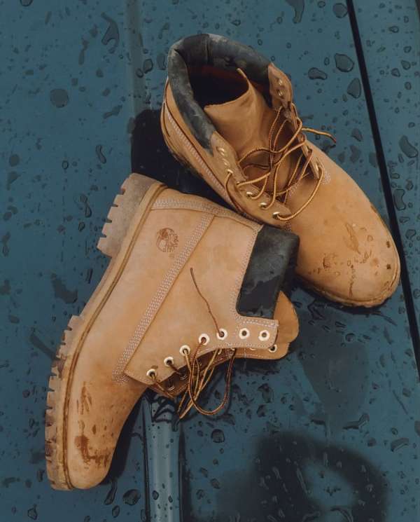 Adol Akuei and Kristina Byerle for @timberl...