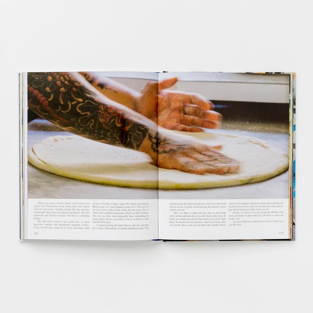 Earlier this year we helped our friends @scarrspizza with their first ever cookbook!

Author Scarr Pimentel @scarrspizza
Text Scarr Pimentel with @kimberchou
Foreword @djclarkkent
Creative director @meagarita_

Photography @kokisa10
Photo assistant Nao Fukui @nao.nf
Photo retoucher Tammy White
Film developer @bleekerdigital

Editor-in-chief @bryantterry
Acquiring editor  @k.a.snowden
Project editor @jauneclaire
Production editor Ashley Pierce
Editorial assistant Gabby Ureña Matos
Copyeditor Sharon Silva
Proofreader Sasha Tropp
Indexer Ken DellaPenta
Publicist Kristin Casemore
Marketer Stephanie Davis
Designer  lizzzie.alllen
Production designer Faith Hague
Production manager Serena Sigona
Prepress color manager Nick Patton

Photo production by COUNSEL

Thank you Meagan and Scarr ❤️