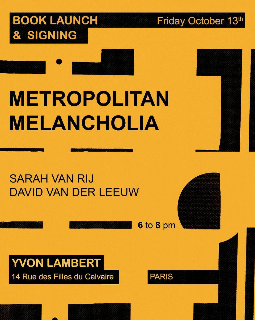 librairie Yvon Lambert |  Oct. 23