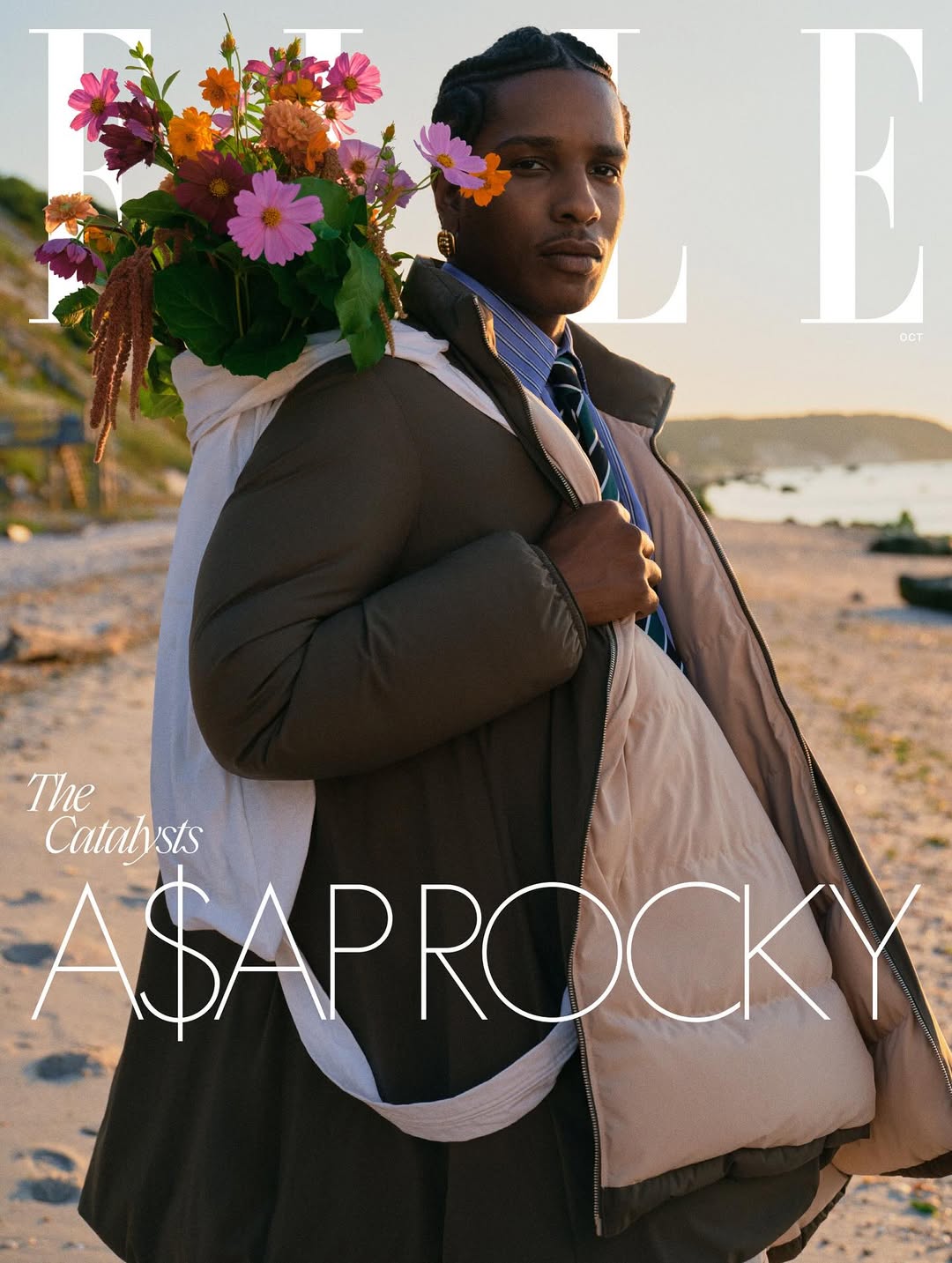 Justin French X A$AP ROCKY for Elle USA Sep. 25