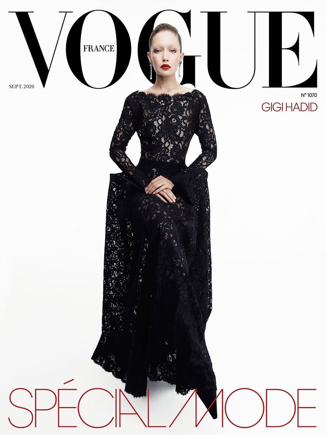 Willy Vanderperre X Gigi Hadid for Vogue France Aug. 26