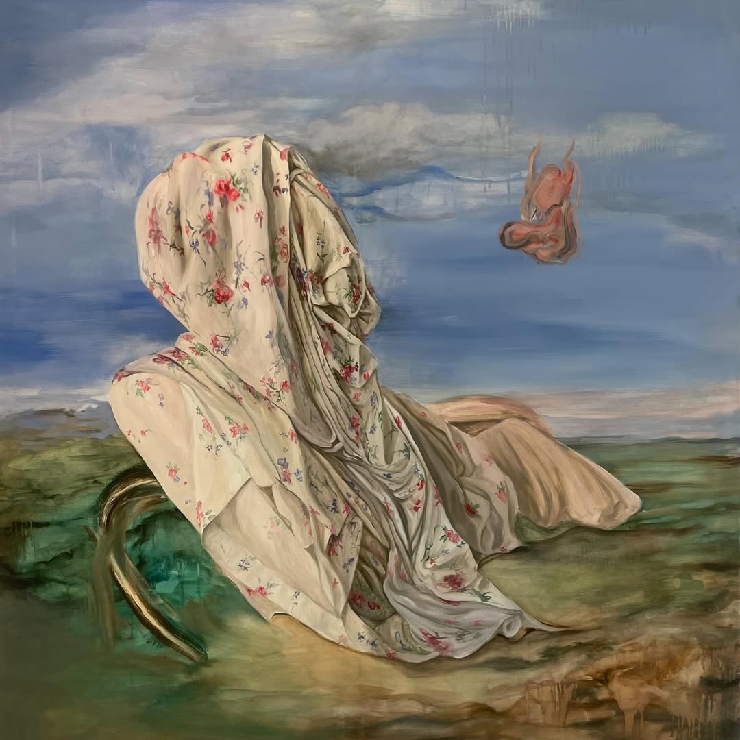 @damienmoulierac ‘s paintings masterfully blend abstraction with emotional depth.
