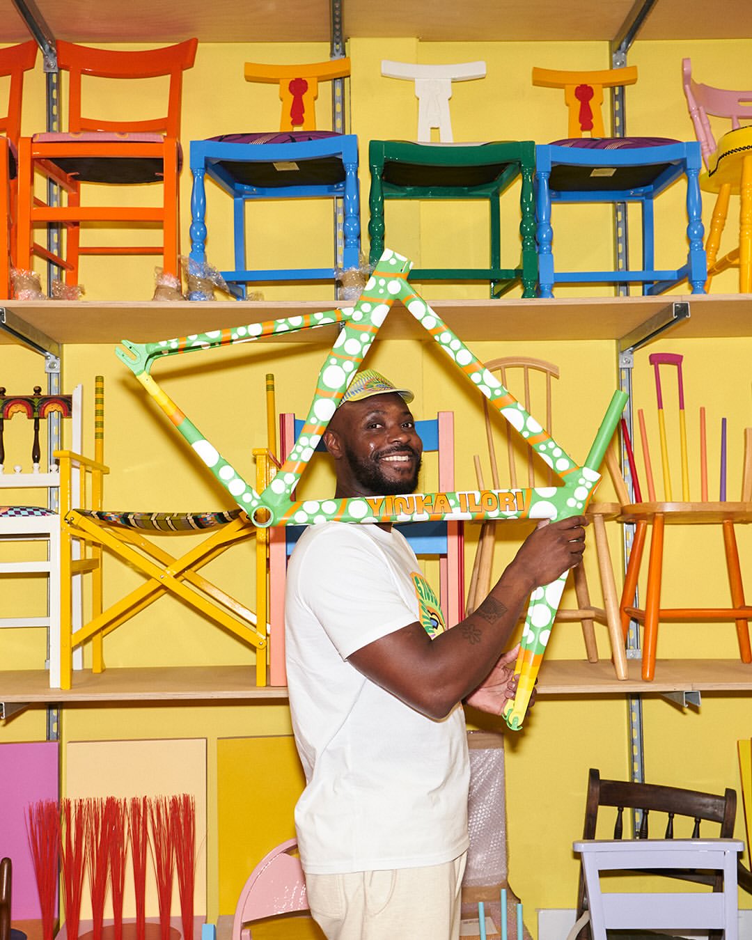 ‘Dream Together, You Can Still Win’: this unique collaboration promises to connect art, design, and cycling culture, reaffirming Cinelli’s commitment to cultural collaboration and community engagement.

“Bike culture has been an integral part of my childhood,” said multi-disclipinary artist and designer, Yinka Ilori, “shaping many of my experiences as an inner city kid in London. The bike itself symbolizes freedom - it’s a tool which allows you to venture, to escape, and to expand your horizons.

Read more about Yinka’s vision on art, cycling and working with Cinelli at cinelli-milano.com

📸: @kane_hulse_studio 
#Cinelli #YinkaIlori #DreamTogether #CinelliArtProgram